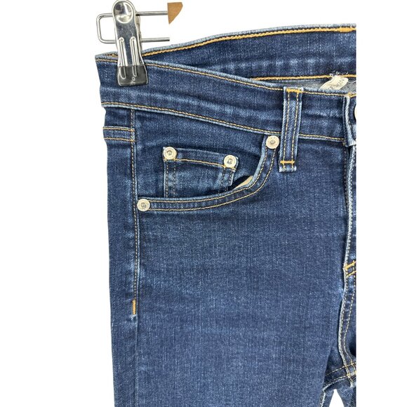 Rag & Bone Womens Dark Wash Mid Rise Skinny Jeans Size 26 - Picture 2 of 11